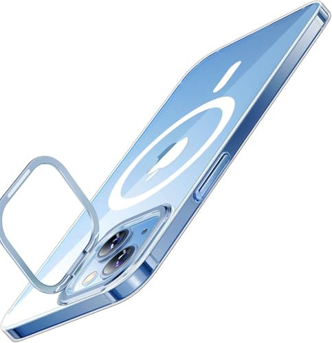 TORRAS Extrem Dünn für iPhone 14 Hülle 360 Grad Rundumschutz Stoßfeste Schutzhülle iPhone 14 Case Samtige Touch Stilvolle Aussehen Transparent