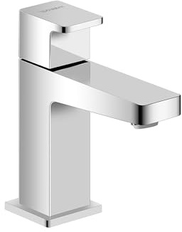 Duravit Manhattan Standventil (Auslauf Höhe 76 mm), Kaltwasser Waschtischarmatur, Kaltwasserhahn Bad, Kaltwasserarmatur, Chrom
