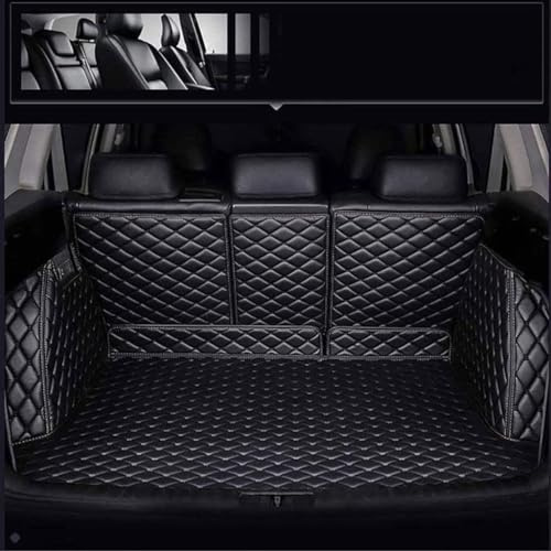 Auto Kofferraumschutz für Volvo XC90 7seat 2015-2022, Reißfeste wasserdichte Kofferraum Hundematte Allwetter Kofferraummatte,A-1