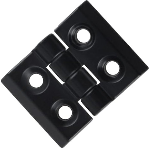 SUKITMISO Charnière Charnières de porte Paumelles de porte Ferrure plastique noir, composite aluminium plastique nylon, 50 × 50 × 10 mm