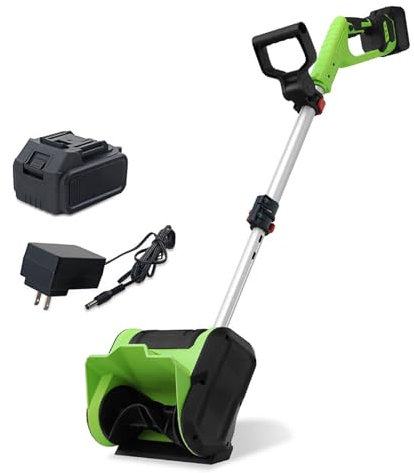 Quitanieves Eléctrico, Pala De Nieve Plegable con Palo Retráctil, Quita Nieve Eficaz, Soplador De Nieve para Quitar La Nieve En La Entrada De Vehículos En Invierno