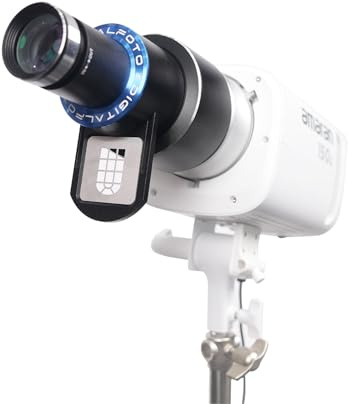 DIFESURO Optical Snoot Bowens Mount Gobo Projektor, 39 Gobos, Projektionsaufsatz für Fotografie Strahler, Kompatibel mit Aputure Amaran 100X/D 200D/X, 150C, Godox SL60 für Hochformat, Fokussierbar