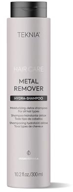 CHAMPÚ HIDRATANTE METAL REMOVER - TEKNIA 300ML · Elimina el build-up de metales y de calcio del agua. Moisturizing-detox shampoo. Todo tipo de cabellos