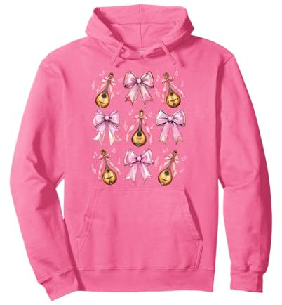 Instrument de mandoline avec nœud à coquette Rose Sweat à Capuche