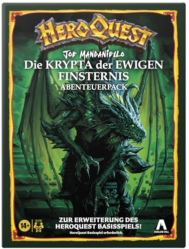 Avalon Hill HeroQuest Joe Manganiello's The Crypt of Perpetual Darkness Adventure Pack (HeroQuest Basisspiel erforderlich) - Deutsche Version, grün