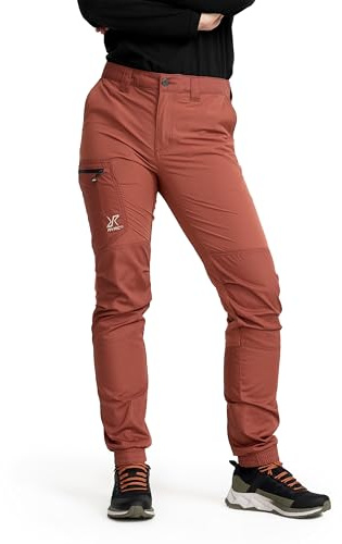 RevolutionRace Rambler Lightweight Pants pour Femme, Pantalon de randonnée extérieur Durable et léger, Pink Mahogany, S
