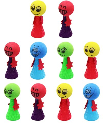 WUSJCOF 10 PCS Leucht-Hüpfspielzeug,Leucht-Spielzeug für Kinder, Leucht-Hüpfspielzeug für Kinder, geeignet als Geburtstagsgeschenk oder für Kinder im Alter von 3 bis 15 Jahren.
