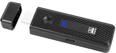 VBESTLIFE Trasmettitore e Ricevitore HDMI Wireless, Decodifica 5G 2.4G 4K Uscita 1080P Plug and Play Kit di Estensione Multimediale HD Portatile per Proiettore TV Box (BLACK)