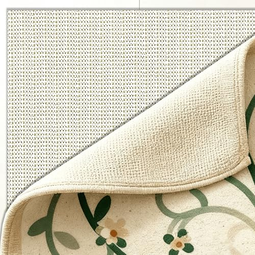 Sottofondo Antiscivolo 200 x 260 cm Antiscivolo e Protezione Sottotappeto Tagliabile in PVC Resistente per Tappeti, Cucina, Cassetti, Auto Ecc, bianco