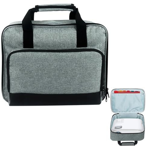 Projector Bag - Carrying Case | Mini Projector Case for Outdoor Movie Projectors, Portable Ṕrojector Bag with Accessories Storage for Most Major Mini Projectors, Slate Grey