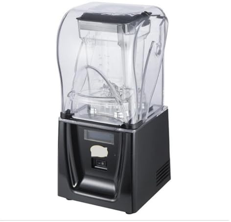 Licuadora Comercial De Alto Rendimiento, Aislamiento Acústico, 1800 W, Batidora Alimentos 2 L, Resistente, Sin BPA, Silenciosa, For Batidos Batido Rápido Eficaz(Black)