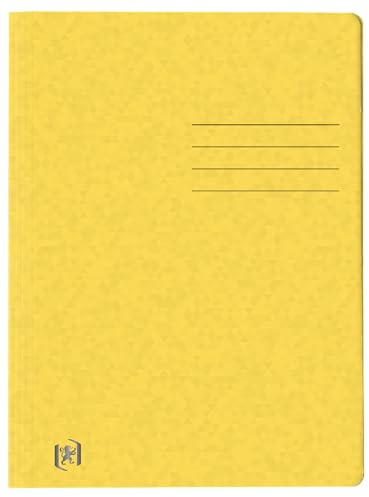 Top File + A4 Schnellhefter beidseitiges Beschriftungsfeld (gelb, 5er Pack, Top File + Oxford)