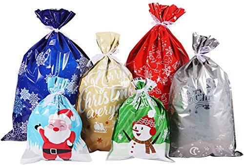 30PCS Weihnachten Geschenkbeutel Weihnachtstüte Partytüten Geschenktüten Tüten Süßigkeiten Süße Taschen Mitgebsel Beutel Kekstüten Geschenktüte für Kinder Verpacken