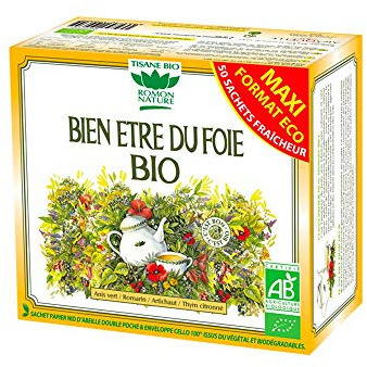 ROMON NATURE / PLANTASIA - BIEN ETRE FOIE FORMAT ECO 50 SACHETS 80G