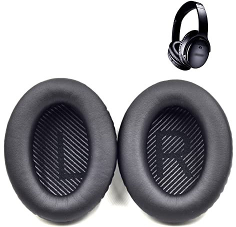Cuscinetti di ricambio per cuffie Bose QuietComfort QC35 QC35II (nero)