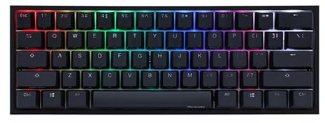 Ducky One 2 Pro Mini White Edition Gaming Tastatur, RGB LED - Kailh Brown