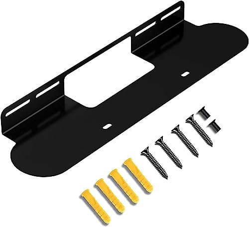 Aokicase Kompatibel mit SONOS Beam Halter Wandhalterung SONOS Beam Ständer Halterung Zubehör mit integriertem Kabelmanagement,Lautsprecher Zubehör Rack(SONOS Beam,Schwarz) 1 PCS
