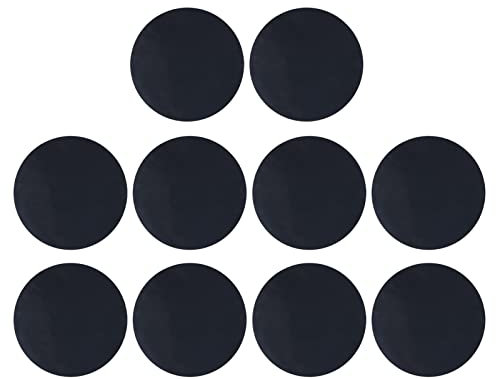Glomora Round BBQ Grill Mats - 10Pcs Non-Stick Reusable Mats for Frying, Cooking, and Grilling