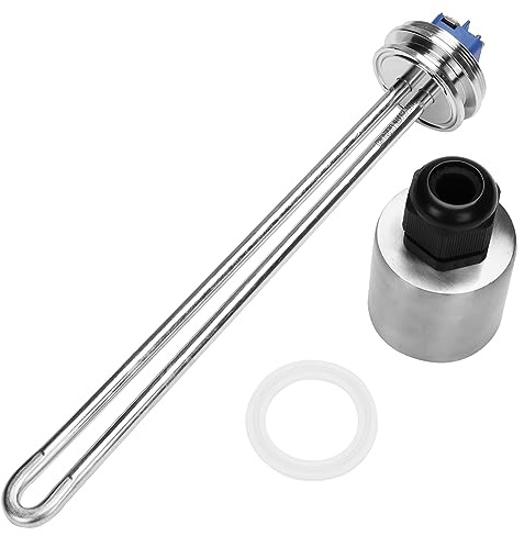 DERNORD 1.5 Inch (OD50.5mm) Tri-clamp Heating Element 240V 2500W Electric Water Heater High Watt Density