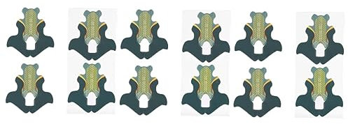 minkissy 300piezas Trays Para Uñas Forma De Pescado Pegatinas De Extensión De Uñas De Para Manicura Herramienta De Para Salones Verde