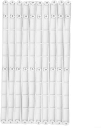 Zuverlässige Schubladenschienen aus Kunststoff, 10 Stück Auszüge für Schubladen und Schränke (weiß, 298 mm)