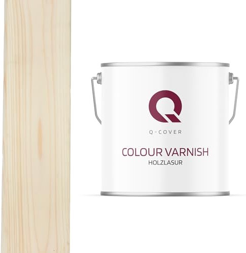 Q-Cover Holzlasur Farbton Farblos5 LSatin Holzschutz Holzschutzlasur Lasur Wasserbasierte Innen Außen Lasur Abperleffekt Für Holz