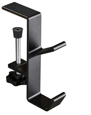 4 ganci per ghirlanda natalizia per camino, resistenti, regolabili, ganci ad angolo, design a doppio gancio, per decorare la e le feste (nero)