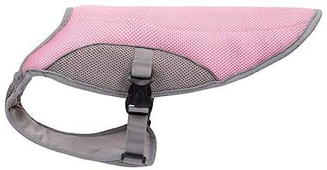 FONDOTIN Sommer Kühlweste Für Hunde Bequeme Hundebekleidung Größe XL Rosa Atmungsaktives Material Ideal Für Heiße Tage Schützend Und Angenehm Für Ihr Haustier