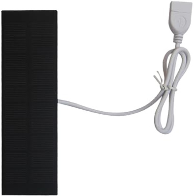 Tragbares Solarpanel -Ladegerät, schnelles Lade -USB -Ladegerät, Solarladegerät 3W, Solar -Ladepanel -Batteriebank, Solar betriebener Akku für Mobiltelefone Laptop Outdoor Wanderfischerei