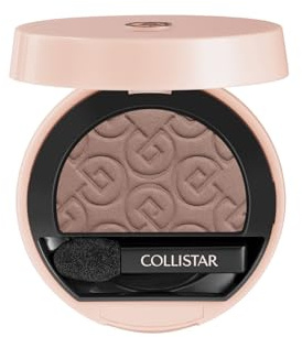 Collistar Kompakt ögonskugga, långvarig ögonmakeup, mjuk textur och multi-finish, lätt att blekna, 410 mattgrå, 3 g