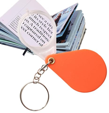 Lente D'ingrandimento Da Lettura - Lente D'ingrandimento Portachiavi 3,2cm Lente D'ingrandimento Tascabile | Piccola Lente D'ingrandimento Pieghevole | Cancelleria E Prodotti Per Ufficio