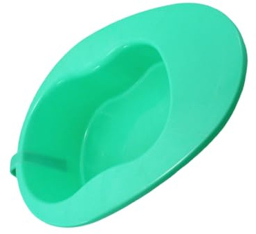 Veemoon Bassin Horizontal avec Poignée pour Patients Alités Urinoir de Soins pour Personnes Âgées Femmes Enceintes Facilitation des Déplacements et Vidange Hygiénique