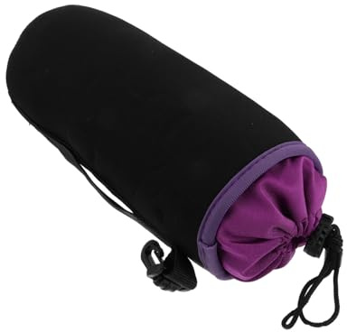SHOWERORO wasserdichte XL Neopren Objektivtasche Stoßfeste Kameratasche mit Zugbandverschluss und Gürtelclip für DSLR Objektivschutz