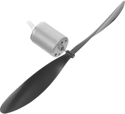 MUELODSIC Mini Generador Eólico De Enseñanza Turbina De Hélice Negra Grande y, Microturbina Ligera para Experimentos Científicos De Generación De Energía Eólica Educativa