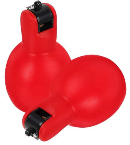 FOMIYES Lot de 2 Sifflets à Pression en PVC Rouge Petits Sifflets Multifonctions pour Survie Camping et Urgences en Extérieur Légers et Pratiques pour Activités de Plein Air