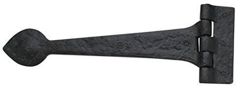 Pfeilspitzen-Arbeitsscharnier in Paaren (2 Stück) 225 mm Schwarz, Antik von Euroart