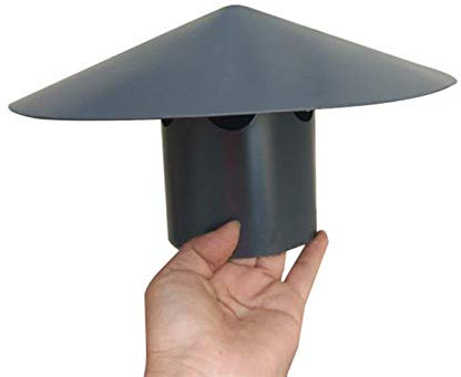 DZDZXQG Kaminverkleidung Kappe, Aluminiumlegierung Verkleidung Vogelschutz Kamin Topfkappe High Top High Top Top Allzweck-Kaminverkleidung, grau, 75 mm