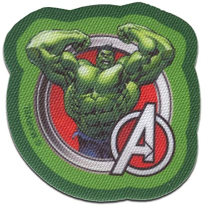 Avengers Hulk Comic 1 - Aufnäher, Bügelbild, Aufbügler, Applikationen, Patches, Flicken, zum aufbügeln, Größe: 6,2 x 6,1 cm