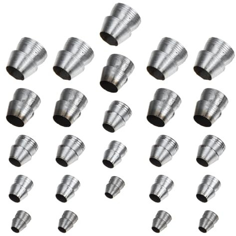 DOITOOL Sicherheits-Rundgriffkeile Keile Set ： 25 Pcs Sicherheitsrunde Griff Keile Metallkeilhammer Griff Splitterkeil für Klauen Hammerschlittengrenze 8Mm 10 Mm 11 Mm 13Mm 16Mm 16 Mm