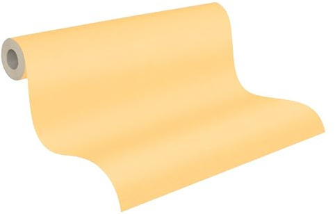 A.S. Création Vliestapete Strukturtapete - Uni Tapete 389036 in Gelb - einfarbige Wandtapete für verschiedene Räume 10,05 m x 0,53 m