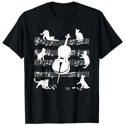 Violoncelle et chats T-Shirt