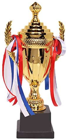 Sloane Grande Coppa Trofeo d'oro - Coppa del Trofeo di Calcio - Nastro colorato Premio d'oro per tornei Sportivi Concorsi Partita di Campionato di Calcio di Calcio
