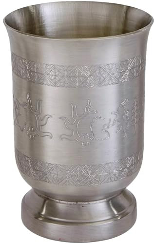 Zinn Mittelalterlich Jagdszene Trinken Tasse Kelch Inspiriert vom Original aus dem 15 Jahrhundert Antiquität Beenden Möglich für Gravur