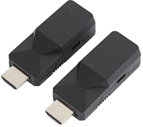 Depisuta Transmisor y Receptor HDMI, Extensor Ethernet RJ45 a HDMI Cat5 Cat6 de 165 Pies, Adaptador Extensor HDMI de Larga Distancia, Kit Extensor HDMI Inalámbrico 1080P para Computadora