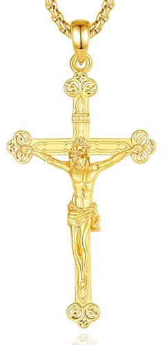 EUDORA Harmony Ball Sterling Silber 925 Kreuz Kette Heilige Christophorus Benedikt Maria Wundertätige Medaille Erzengel Medaille Gabriel Metatron Siegel der 7 Erzengel für Damen Herren Frauen