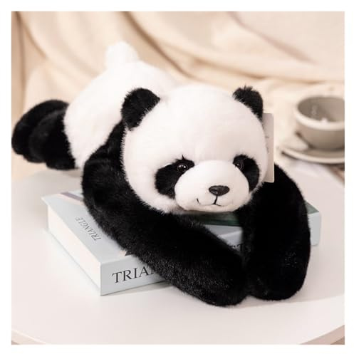 TOPLITHE Niedlicher Beschwerter Kuscheltiere, Dinosaurier Plüsch Kawaii Bär Panda Plüschtier Kuschelkissen for Kinder Jungen und Mädchen(Panda,30CM/11IN)