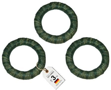 Auto-SCHMUCK® Strohkranz mit Vlies für die Dekoration (3, 40/6 cm)