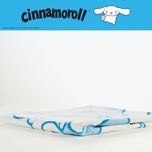 Franco Collectibles Sanrio Cinnamoroll Super Soft Cotton Bath/Pool/Beach Towel, 60 in x 30 in, (Officially Licensed Product)