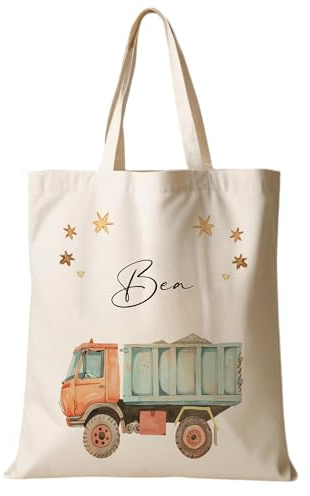 Manufaktur Liebevoll Stoffbeutel mit Namen Stofftasche Personalisiert Kinderbeutel Kindergarten Wechselwäsche