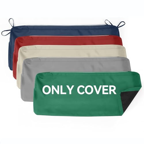 5cm Dicke Bankauflage Bezug, Wasserdicht Bezug FüR Sitzkissen Bank Outdoor Bankkissen, Sitzbank Kissen Sitzbank Polster Outdoor Bezug, Waschbare Sitzauflage Sitzpolster Bank Bezug,No7,100X50X5CM